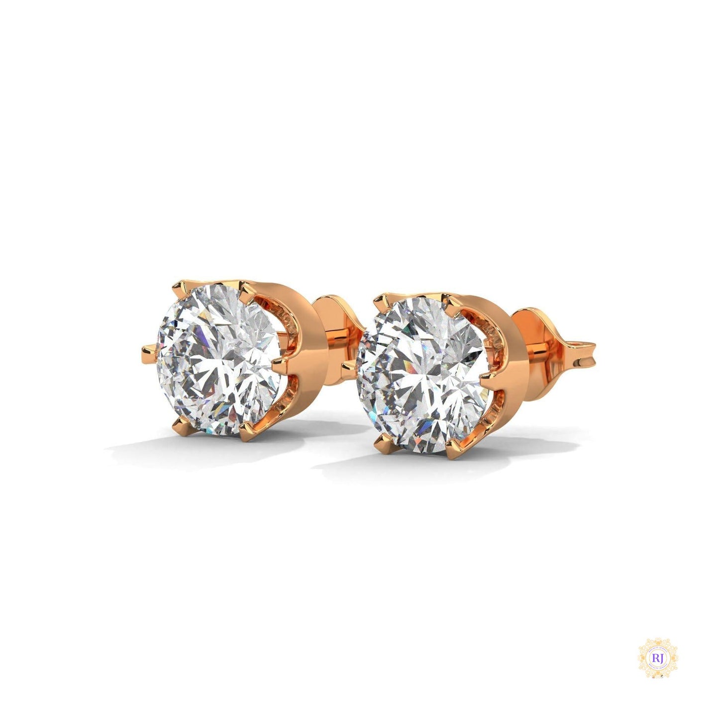 1.30 CT. 6-Prong Solitaire Diamond Studs