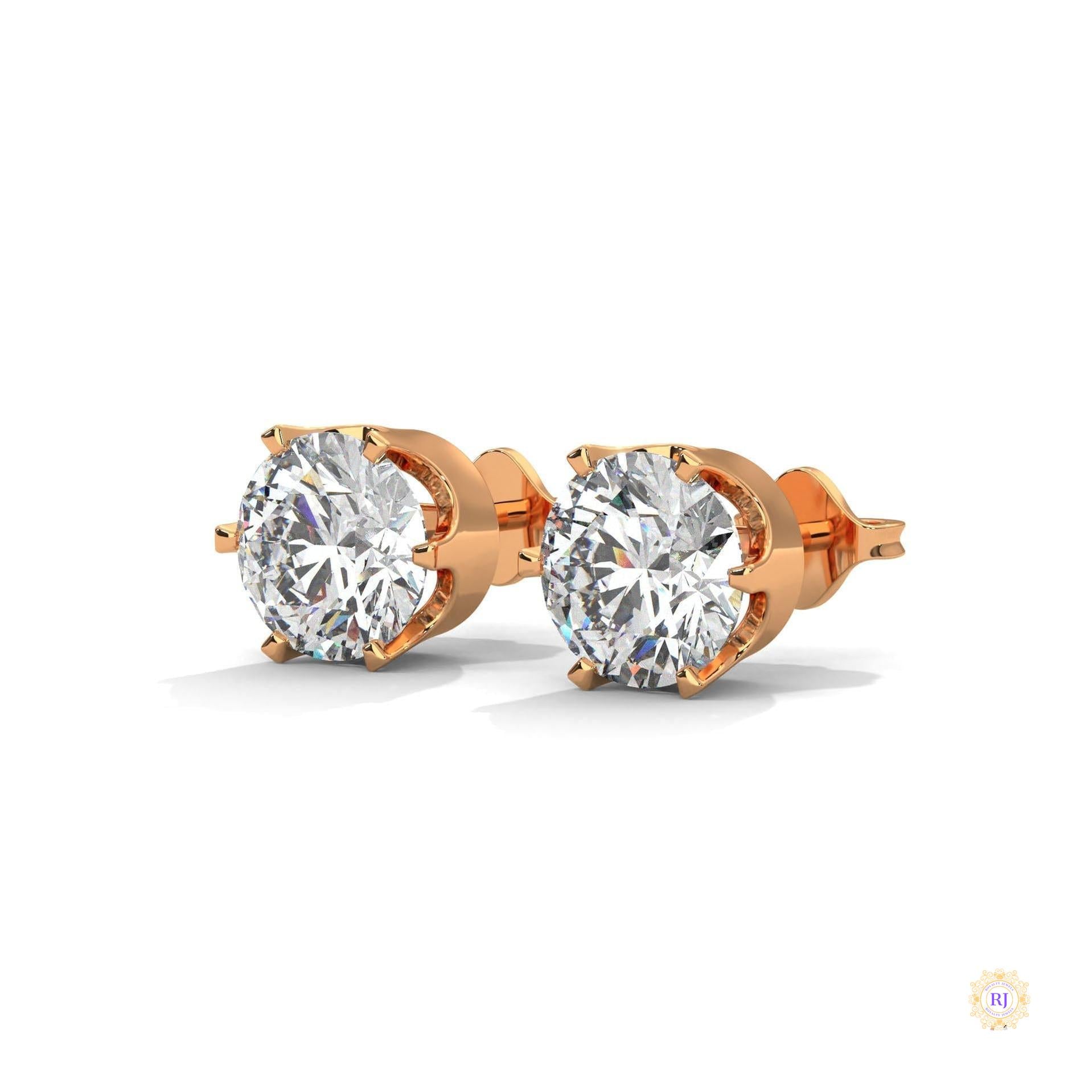 1.30 CT. 6-Prong Solitaire Diamond Studs