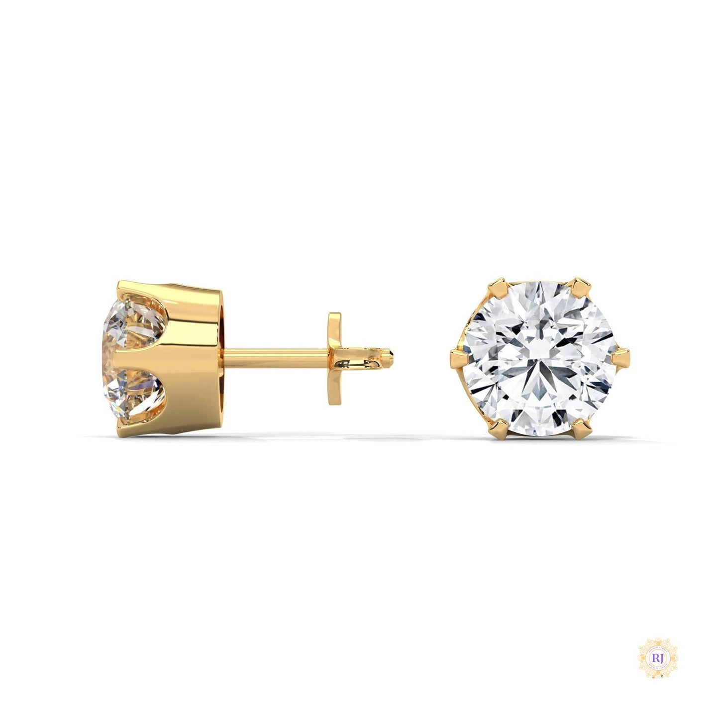 1.30 CT. 6-Prong Solitaire Diamond Studs