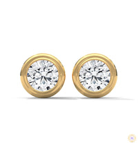1.30 CT. Bezel Lab Diamond Studs