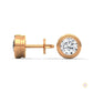 1.30 CT. Bezel Lab Diamond Studs