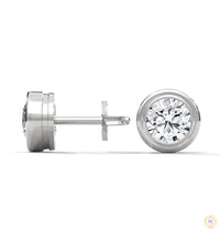 1.30 CT. Bezel Lab Diamond Studs
