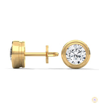 1.30 CT. Bezel Lab Diamond Studs
