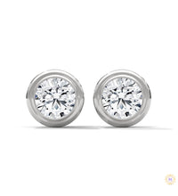 1.30 CT. Bezel Lab Diamond Studs