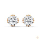 1.30 CT. Floral Crown Lab Diamond Studs
