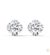 1.30 CT. Floral Crown Lab Diamond Studs