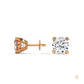 1.30 CT. Heart Prong Solitaire Diamond Studs