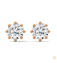 1.30 CT. Lab Diamond Stud Earrings (8-Prong)