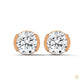 1.30 CT. Round Bezel Diamond Stud Earrings