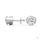 1.30 CT. Round Bezel Diamond Stud Earrings