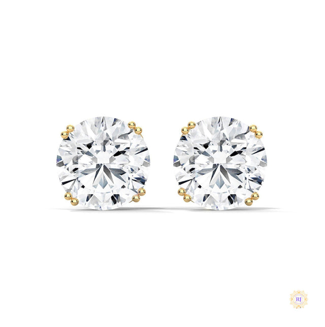 1.30 CT. Round Diamond Stud Earrings