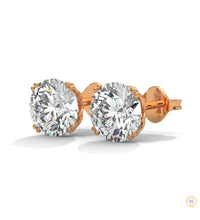 1.30 CT. Round Diamond Stud Earrings