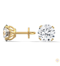 1.30 CT. Round Diamond Stud Earrings