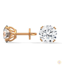 1.30 CT. Round Diamond Stud Earrings