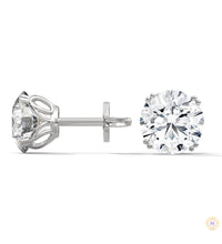 1.30 CT. Round Diamond Stud Earrings