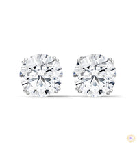 1.30 CT. Round Diamond Stud Earrings