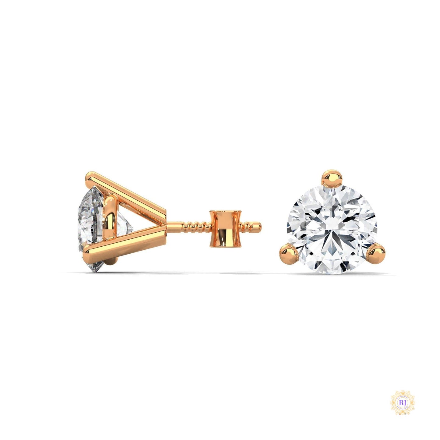 1.30 CT. Round Lab Diamond Studs