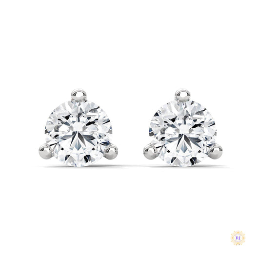 1.30 CT. Round Lab Diamond Studs