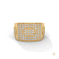 1.35 Ct. Hexagon Pavé Lab Diamond Men’s Ring