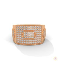 1.35 Ct. Hexagon Pavé Lab Diamond Men’s Ring