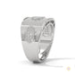 1.35 Ct. Hexagon Pavé Lab Diamond Men’s Ring
