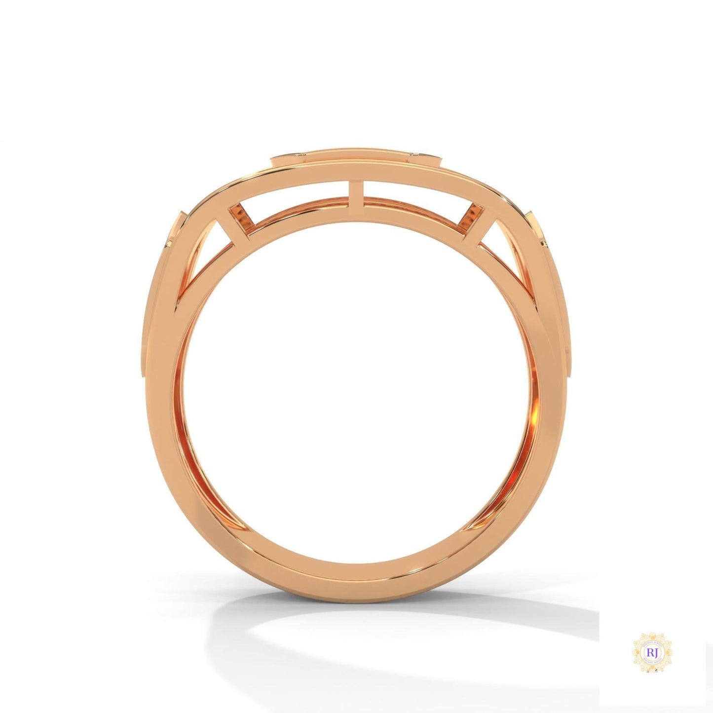 1.35 Ct. Hexagon Pavé Lab Diamond Men’s Ring