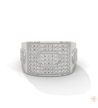 1.35 Ct. Hexagon Pavé Lab Diamond Men’s Ring