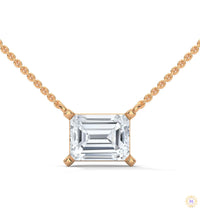 1.5 CT. Asscher Lab Diamond Pendant