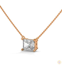 1.5 CT. Asscher Lab Diamond Pendant