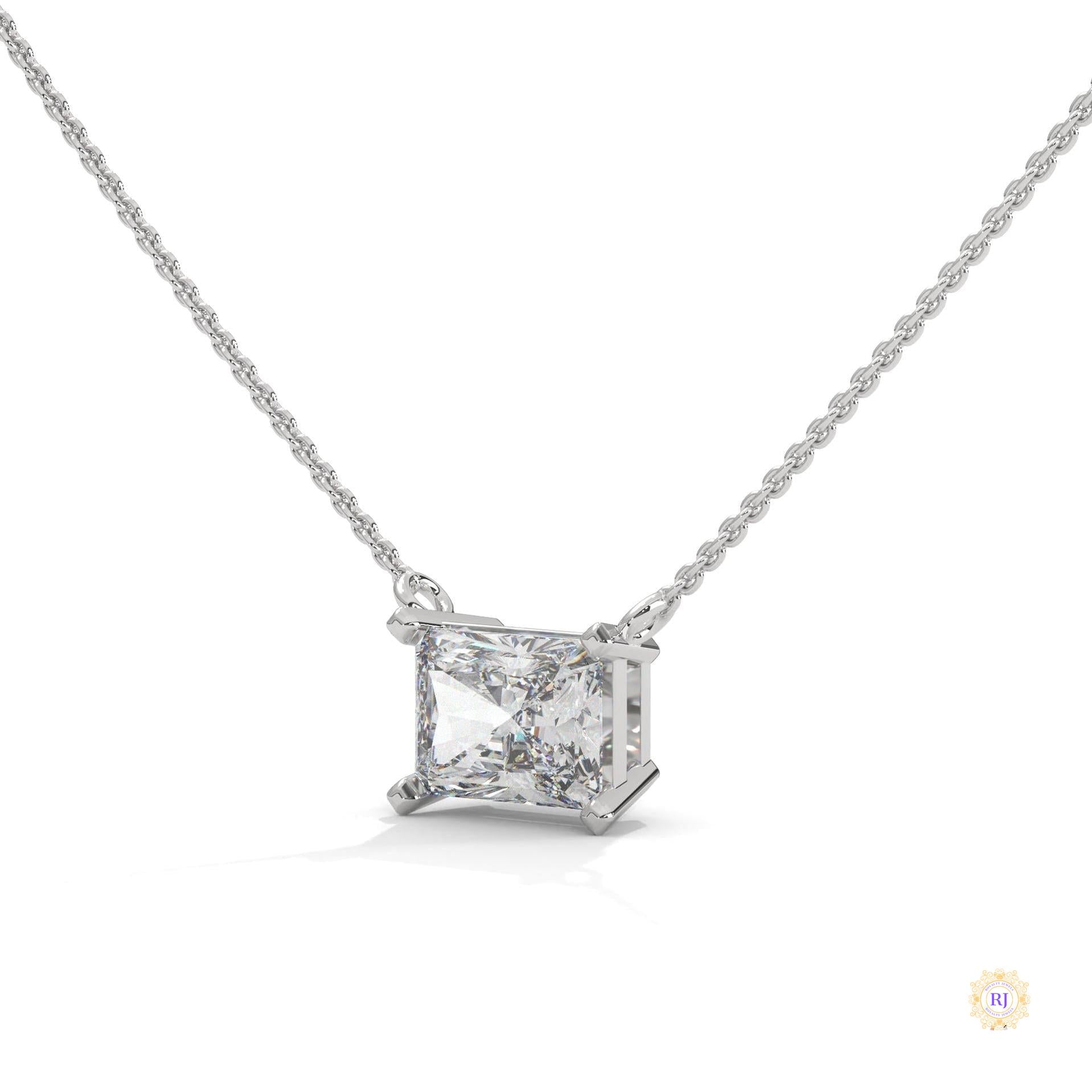 1.5 CT. Asscher Lab Diamond Pendant