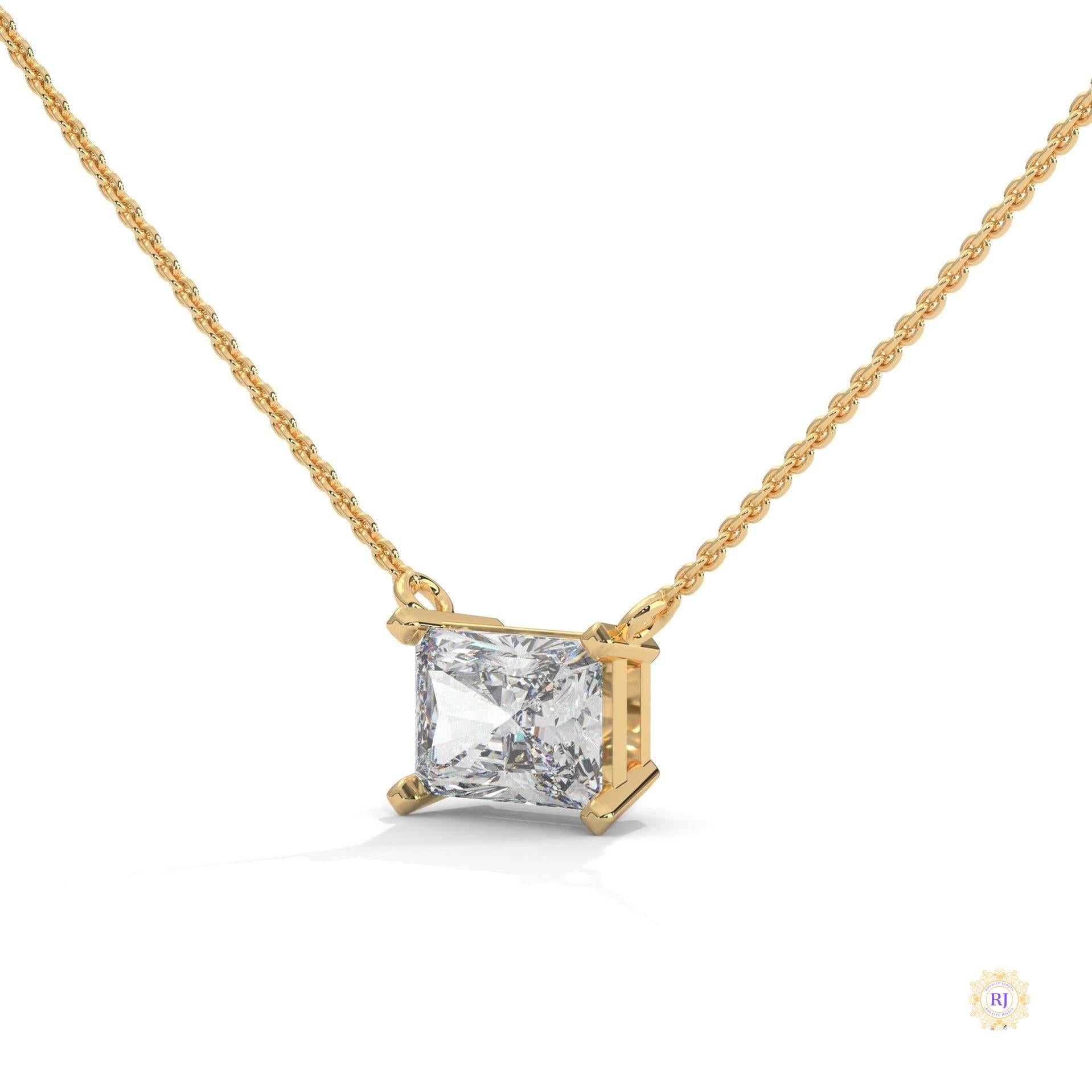 1.5 CT. Asscher Lab Diamond Pendant