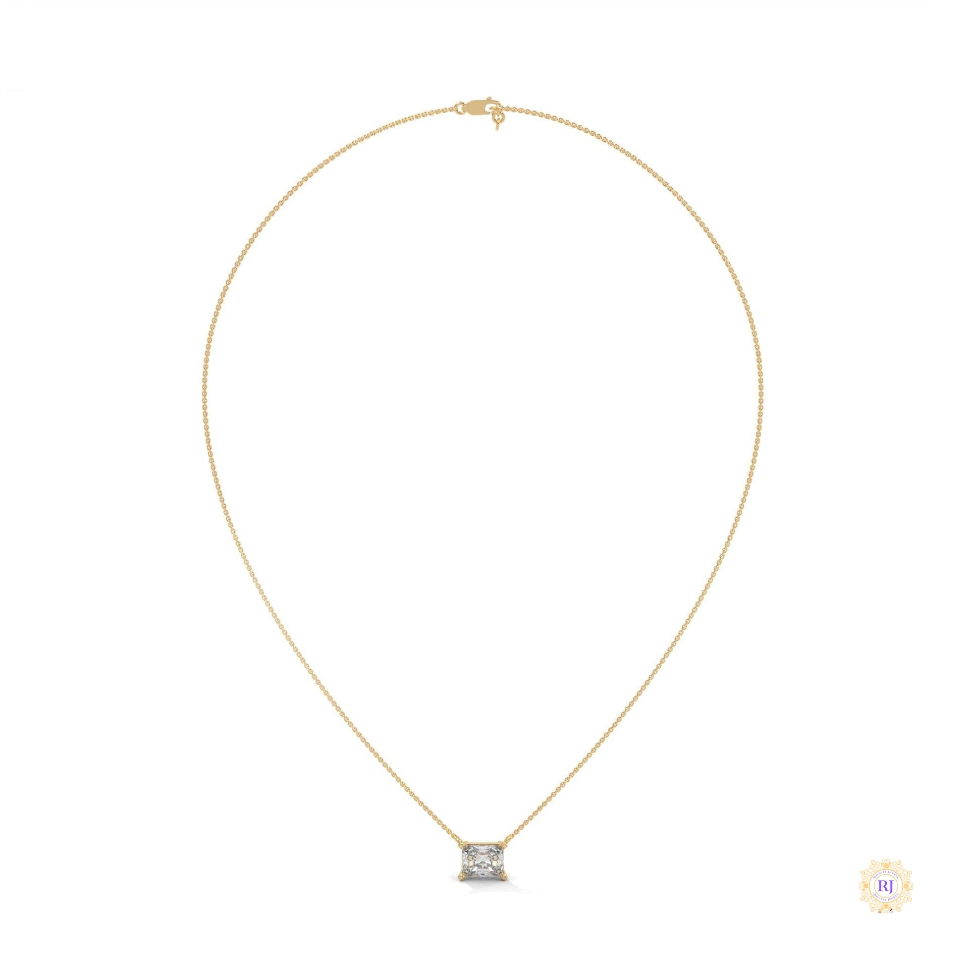 1.5 CT. Asscher Lab Diamond Pendant