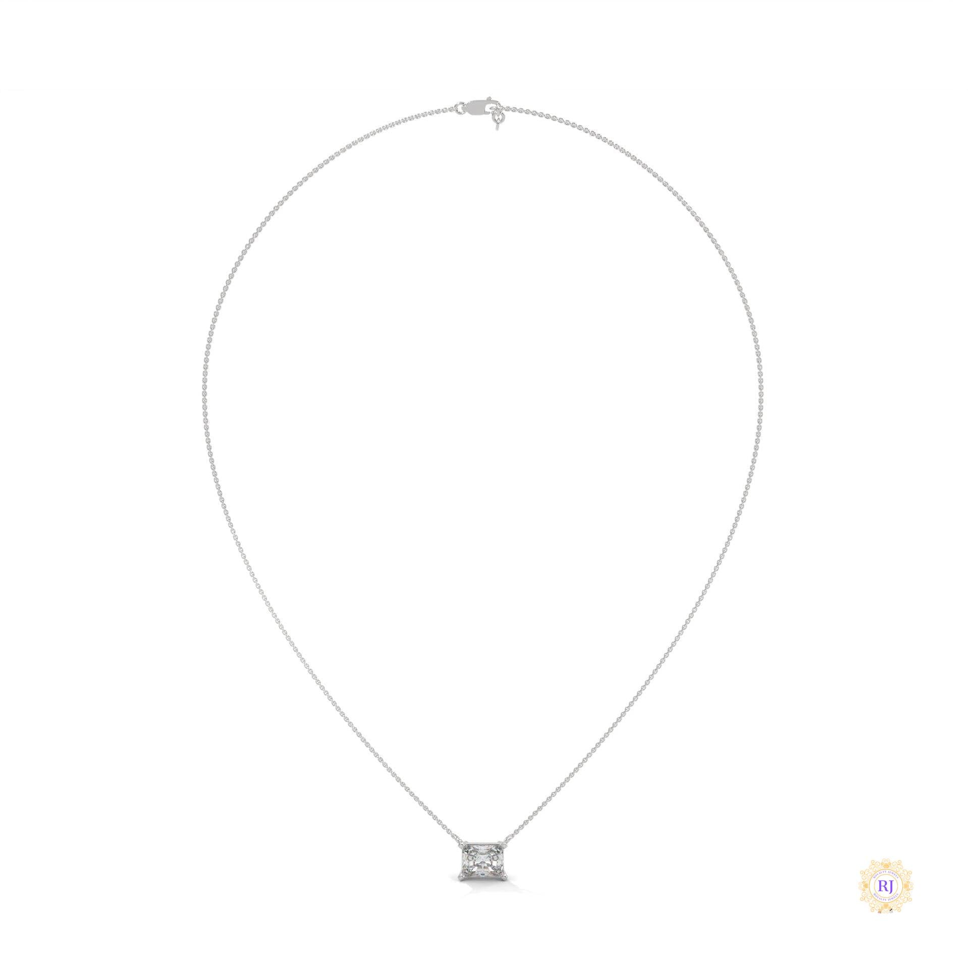 1.5 CT. Asscher Lab Diamond Pendant