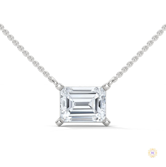 1.5 CT. Asscher Lab Diamond Pendant