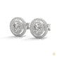 1.5 CT. Double Halo Diamond Stud Earrings