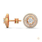 1.5 CT. Double Halo Diamond Stud Earrings