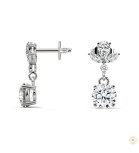 1.5 CT. Marquise Drop Diamond Earrings