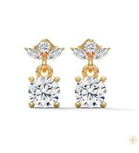 1.5 CT. Petite Floral Diamond Drops