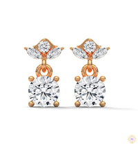 1.5 CT. Petite Floral Diamond Drops