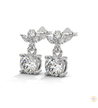 1.5 CT. Petite Floral Diamond Drops