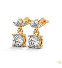 1.5 CT. Petite Floral Diamond Drops