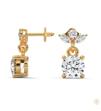 1.5 CT. Petite Floral Diamond Drops