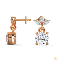 1.5 CT. Petite Floral Diamond Drops