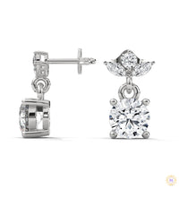 1.5 CT. Petite Floral Diamond Drops