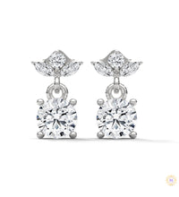 1.5 CT. Petite Floral Diamond Drops