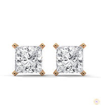 1.5 CT. Princess-Cut Lab Diamond Studs