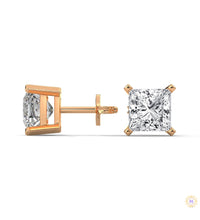 1.5 CT. Princess-Cut Lab Diamond Studs