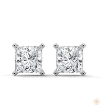 1.5 CT. Princess-Cut Lab Diamond Studs