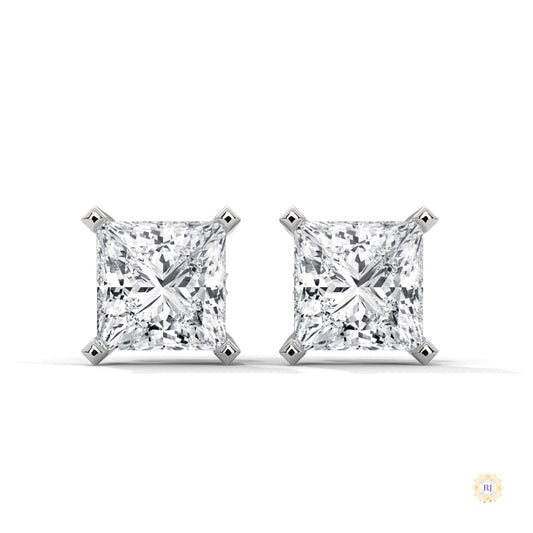 1.5 CT. Princess-Cut Lab Diamond Studs