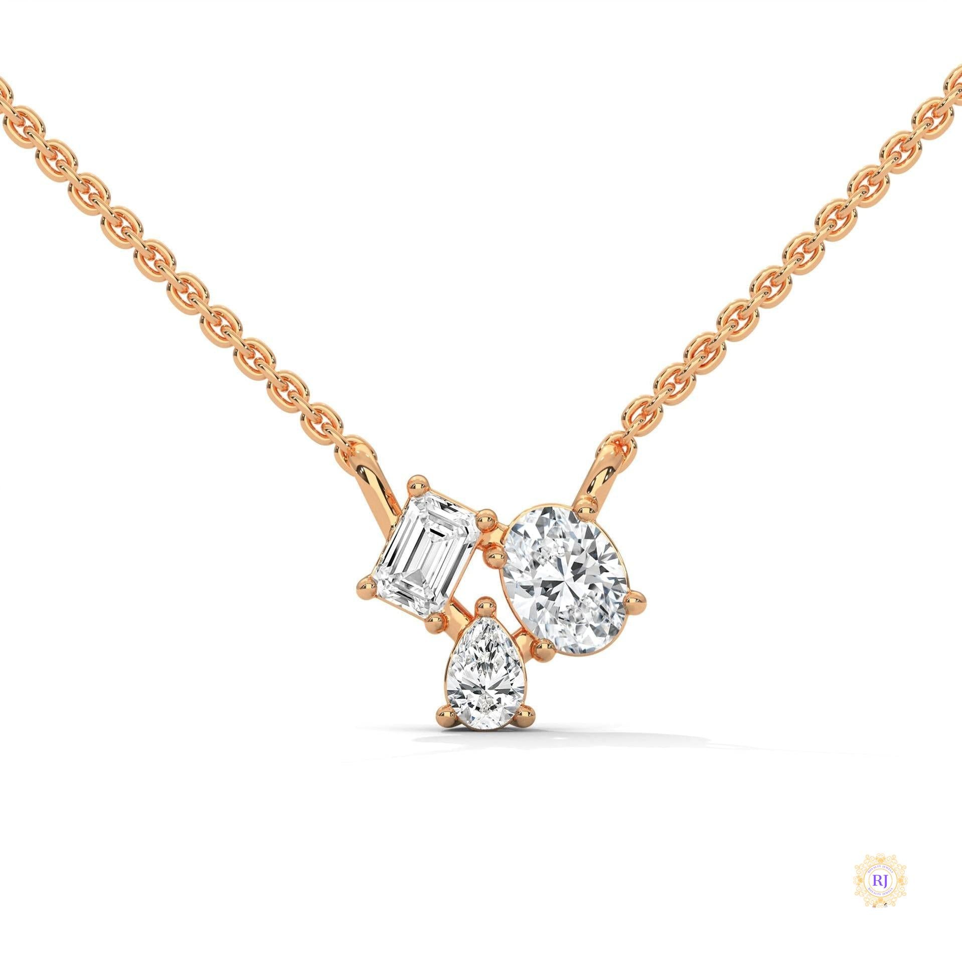 1.5 Ct. 3-Stone Lab Diamond Pendant